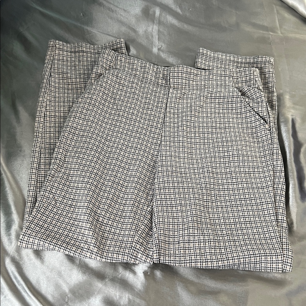 Mark Studio Plaid High-Waisted Pants